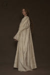 Mutedance 24 Autumn and Winter Floral Dye Dress with Cuffed Sleeves MD-MD24FW85-hoary MD24FW84